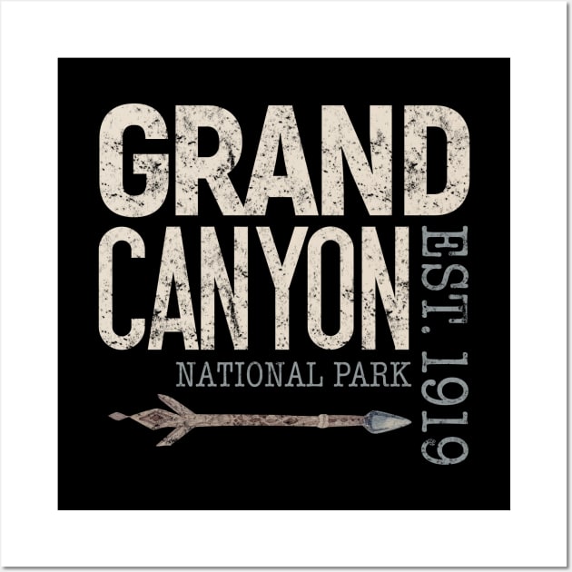 Grand Canyon National Park Established 1919 Wall Art by Pine Hill Goods